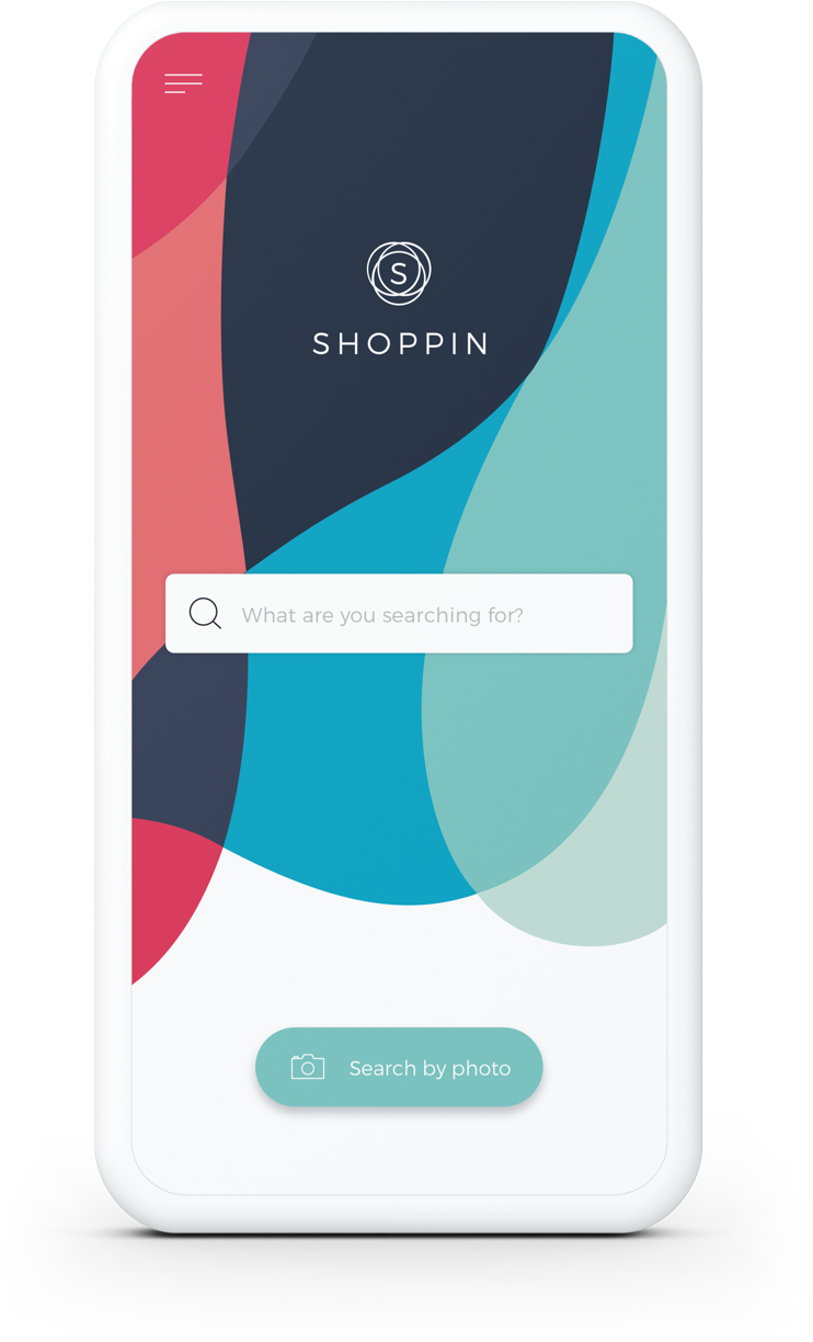 Shoppin app displayed on mobile phone